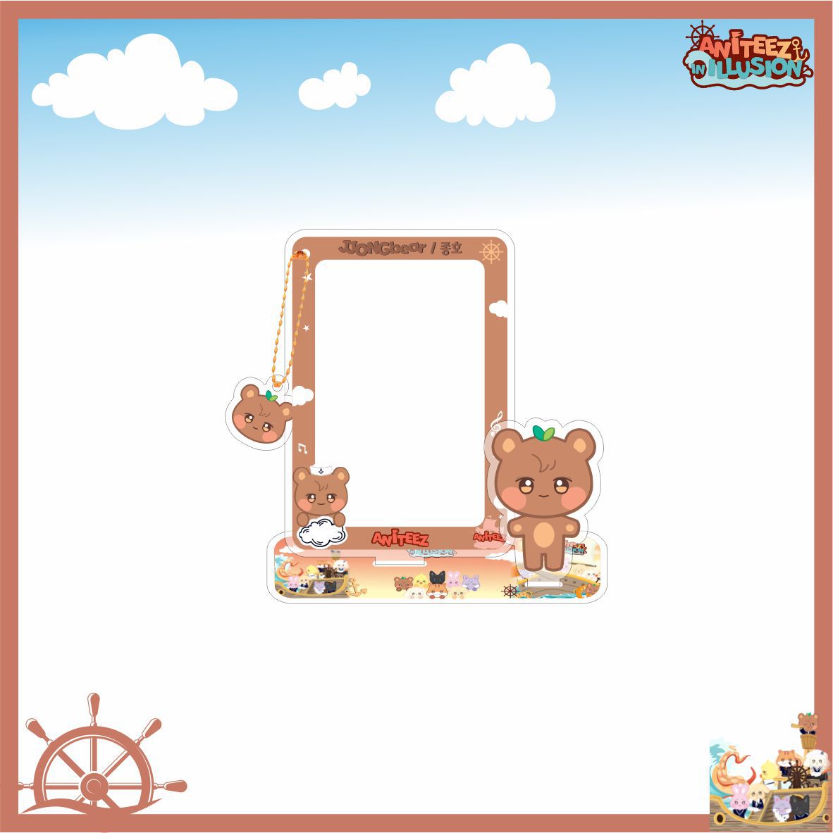 KPOP Cartoon PhotoCard Frame Standing Ornament