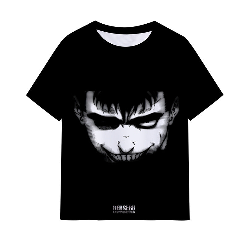 Casual Anime Guts 3D Print Short-sleeved T-shirt