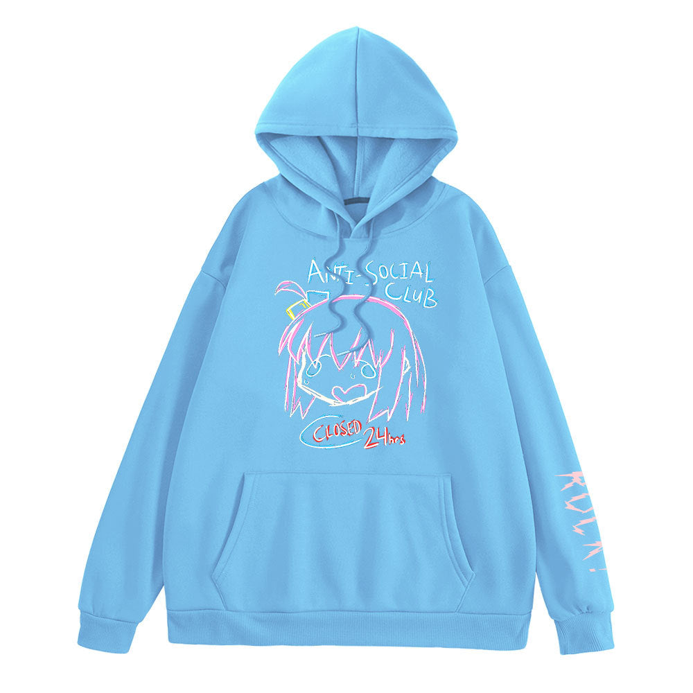 Unisex Casual Anime Graphic Print Hoodie