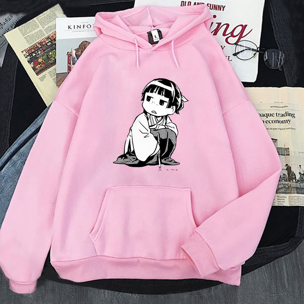 Cute Anime Graphic Pullover Hoodie