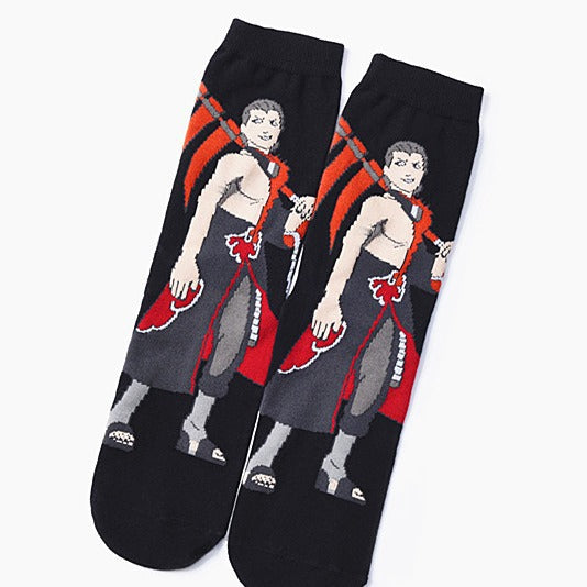 Men's Anime Pattern Mid Length Socks