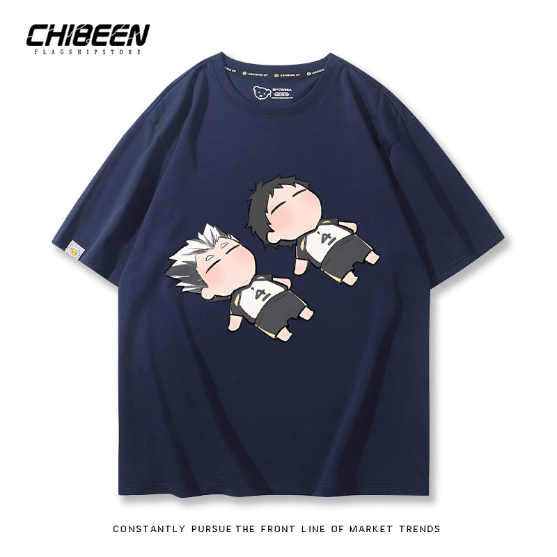 Unisex Anime Pattern Short Sleeve T-Shirt