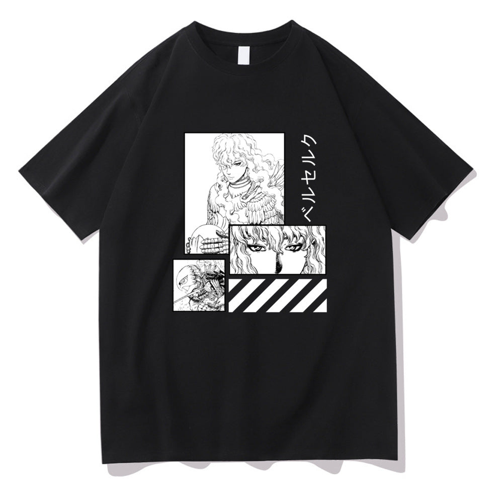 Unisex Anime Loose Short Sleeve T-shirt