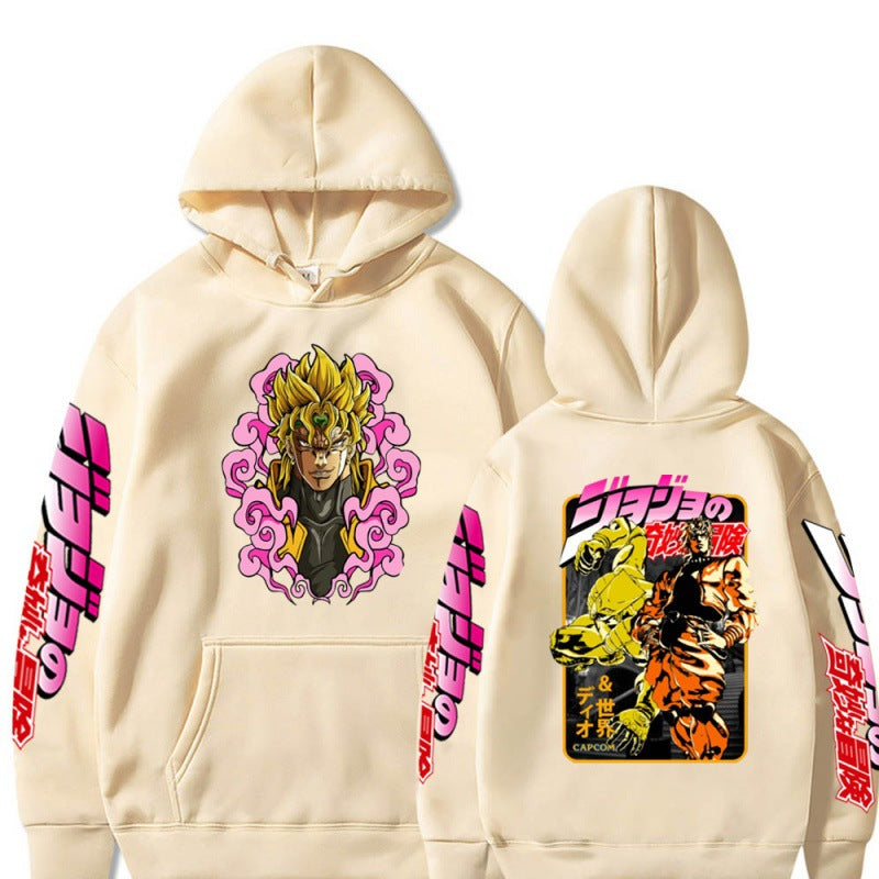 Men's Jojo Anime Print Casual Hoodie