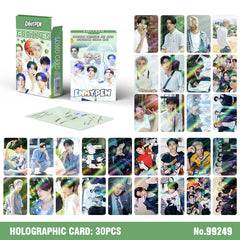 30pcs EN Season's Greetings Holographic Photocard