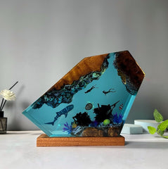 Creative Whale Sea Turtle Resin Night Light