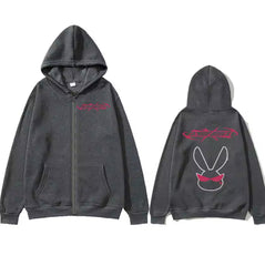 KPOP Album Print Zipper Sports Hoodie
