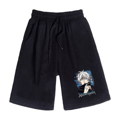 Men's Anime Print Casual Sports Loose Shorts