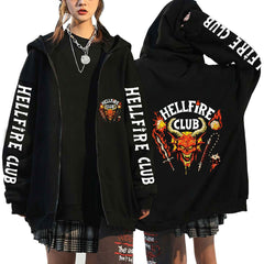 Unisex Hellfire Club Printed Sports Hoodie