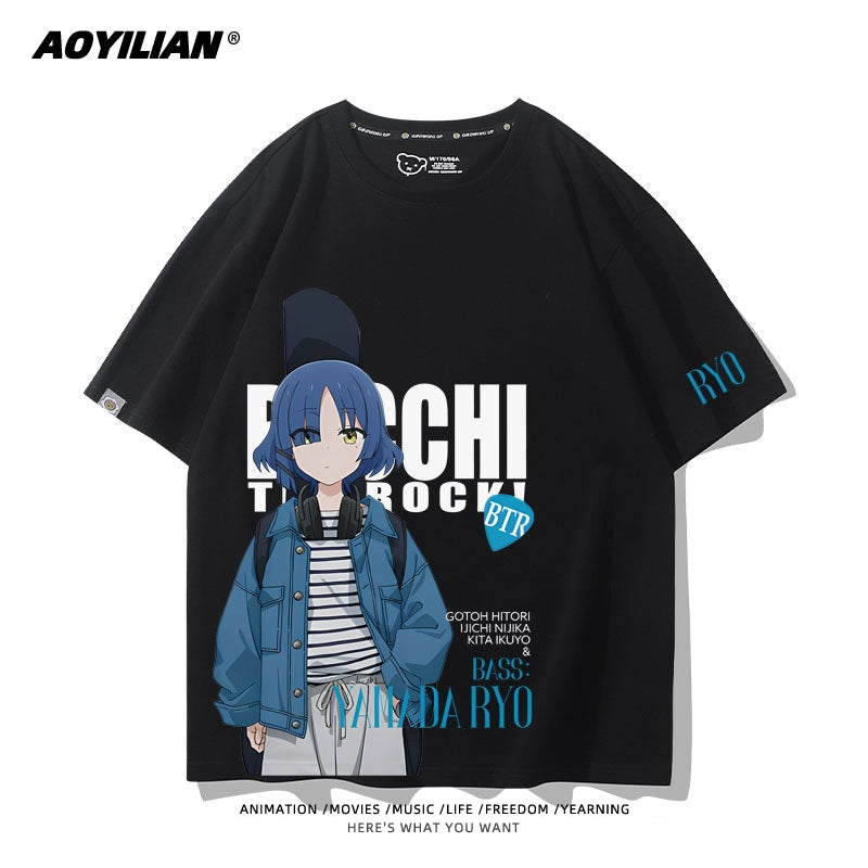 Versatile Women's Anime Cotton T-Shirt