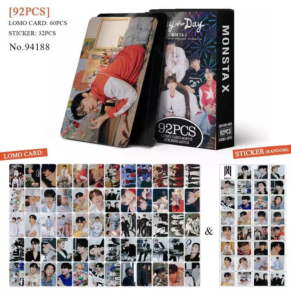 92PCS KPOP LOMO Card Sticker Collection