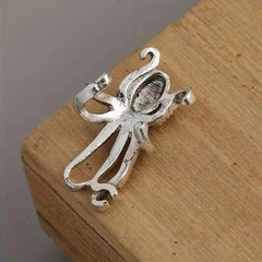 Retro Octopus Alloy Ear Clips