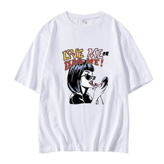 Versatile Round Neck Printed Short-sleeved T-shirt