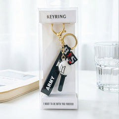 BANGTAN Lightstick Pendant Soft Rubber Keychain