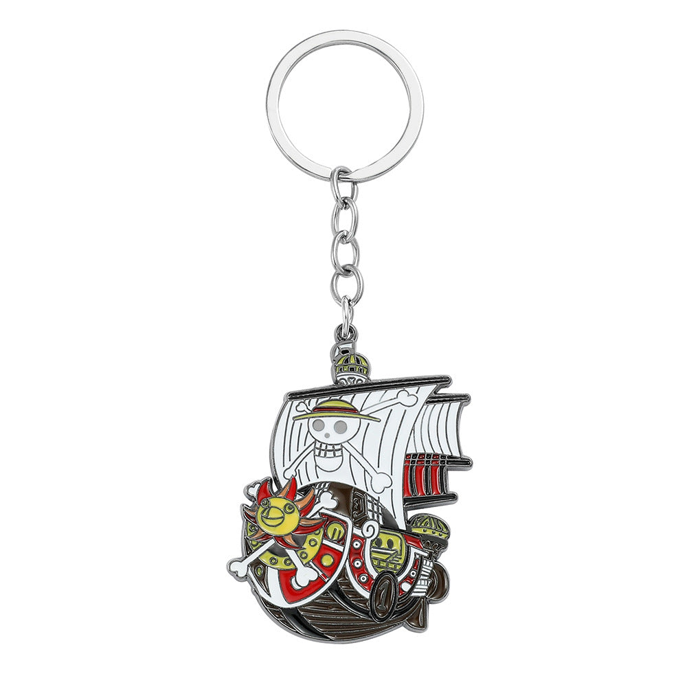 Luffy Straw Hat Necklace Keychain