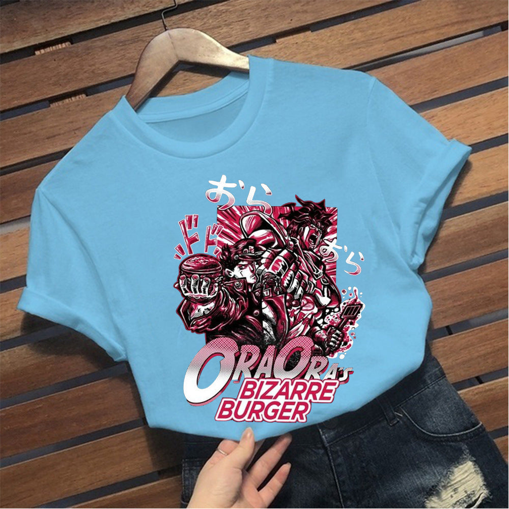 Casual JOJO Graphic Short Sleeve Summer Tee