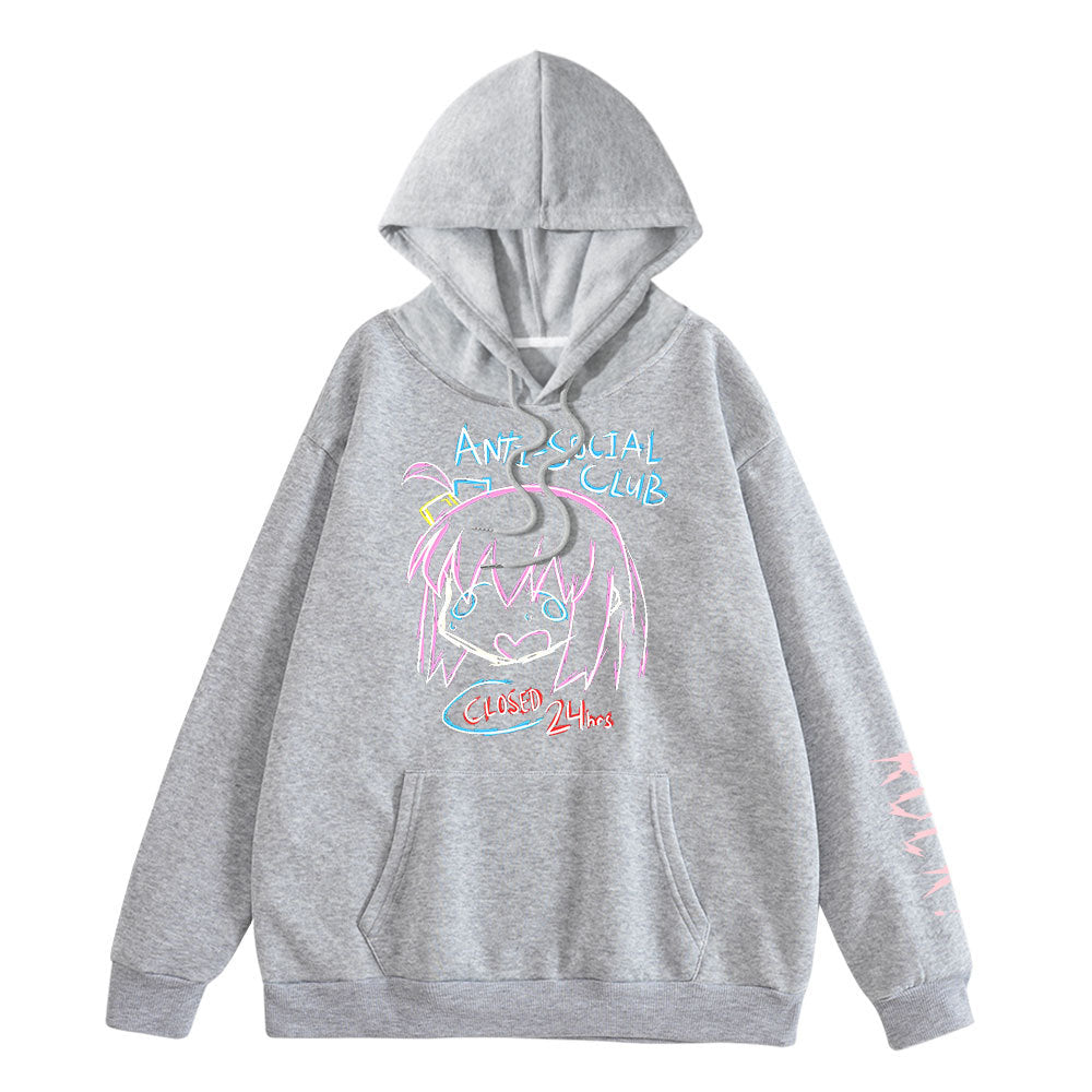 Unisex Casual Anime Graphic Print Hoodie