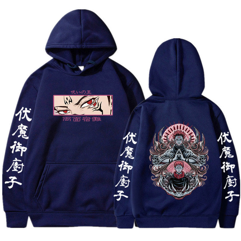 Unisex Satoru Gojo Printed Casual Hoodie