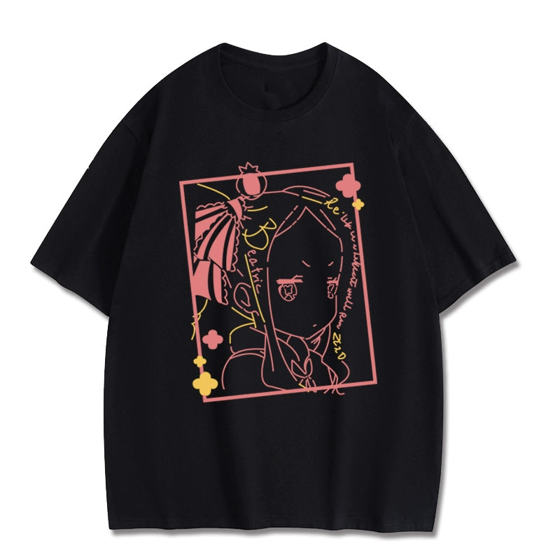 Rem Anime Loose Cotton Short Sleeve T-shirt