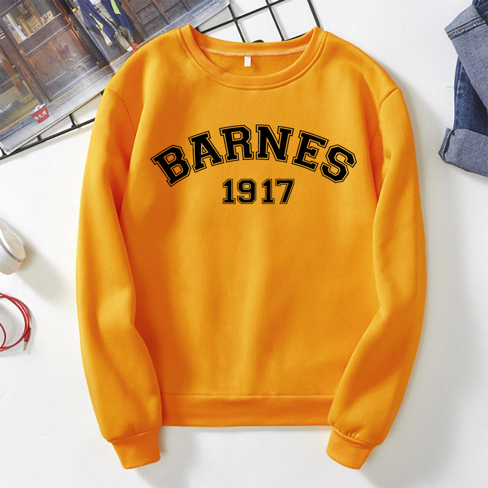 Casual Barnes 1917 Print Round Neck Sweatshirt