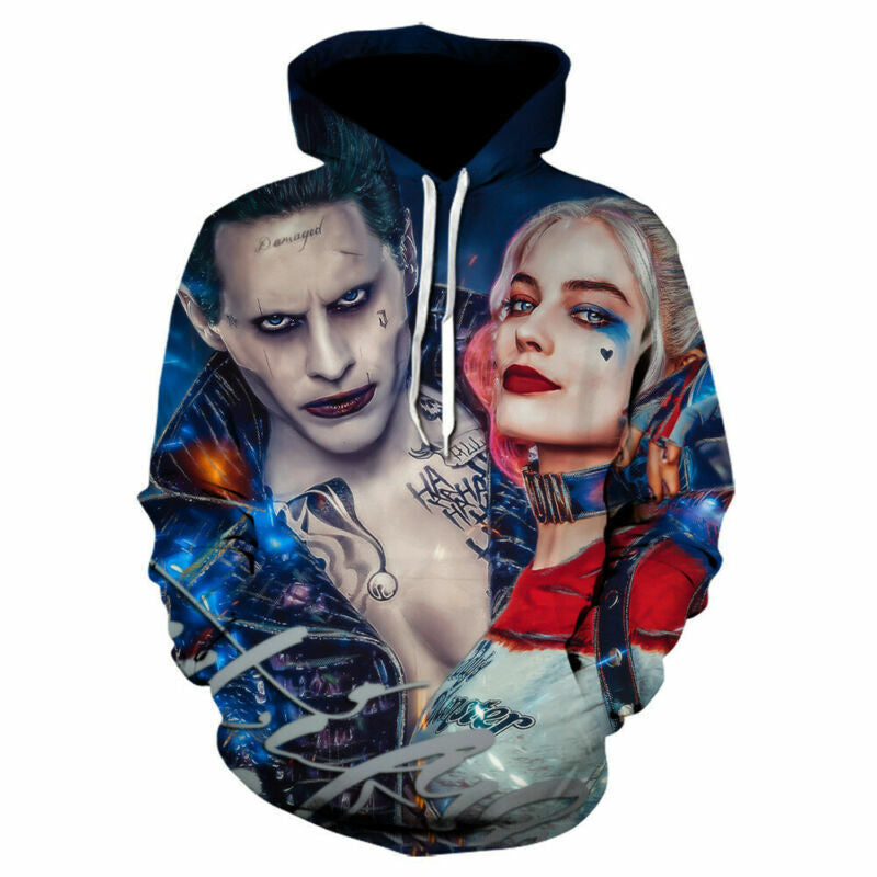 Cool Suicide Squad Cosplay Pullover 3d Hoodie