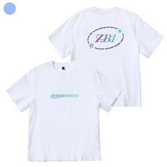 Casual Kpop Logo Crew Neck Short-sleeved T-shirt