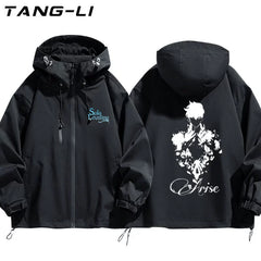 Men's Anime Graphic Print Hooded Jacket