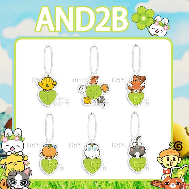 ZhangHao Ricky Cartoon Acrylic Pendant Keychain