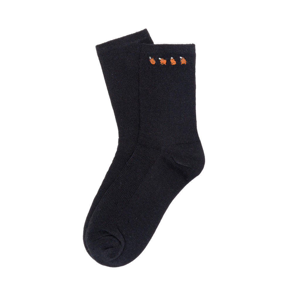 Pochita Breathable Printed Cotton Socks