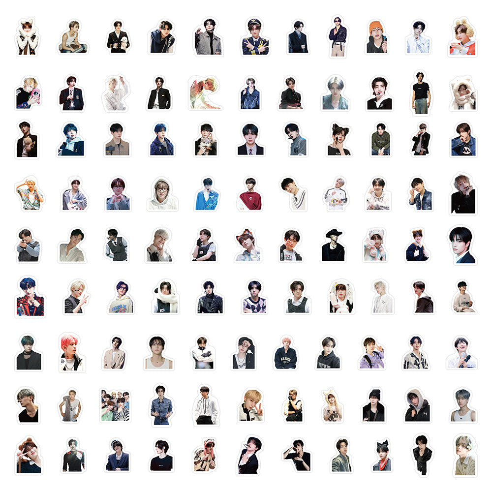 100pcs Kpop Cartoon Stickers