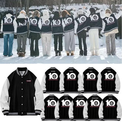 Casual Twice Tenth Anniversary Baseball Coat