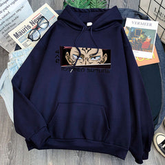 Unisex Anime Print Pullover Casual Hoodie