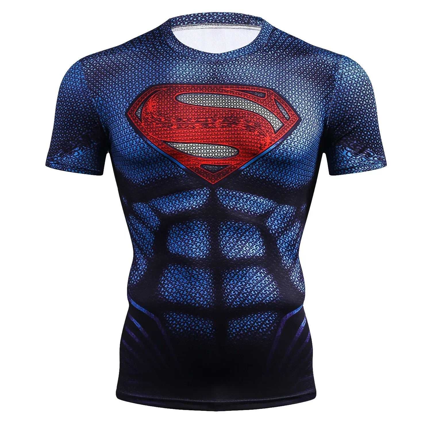 Superhero Cosplay Digital Print Short Sleeve Shirt