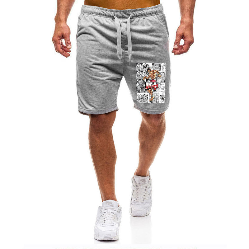 Men's Baki Anime Casual Sports Shorts