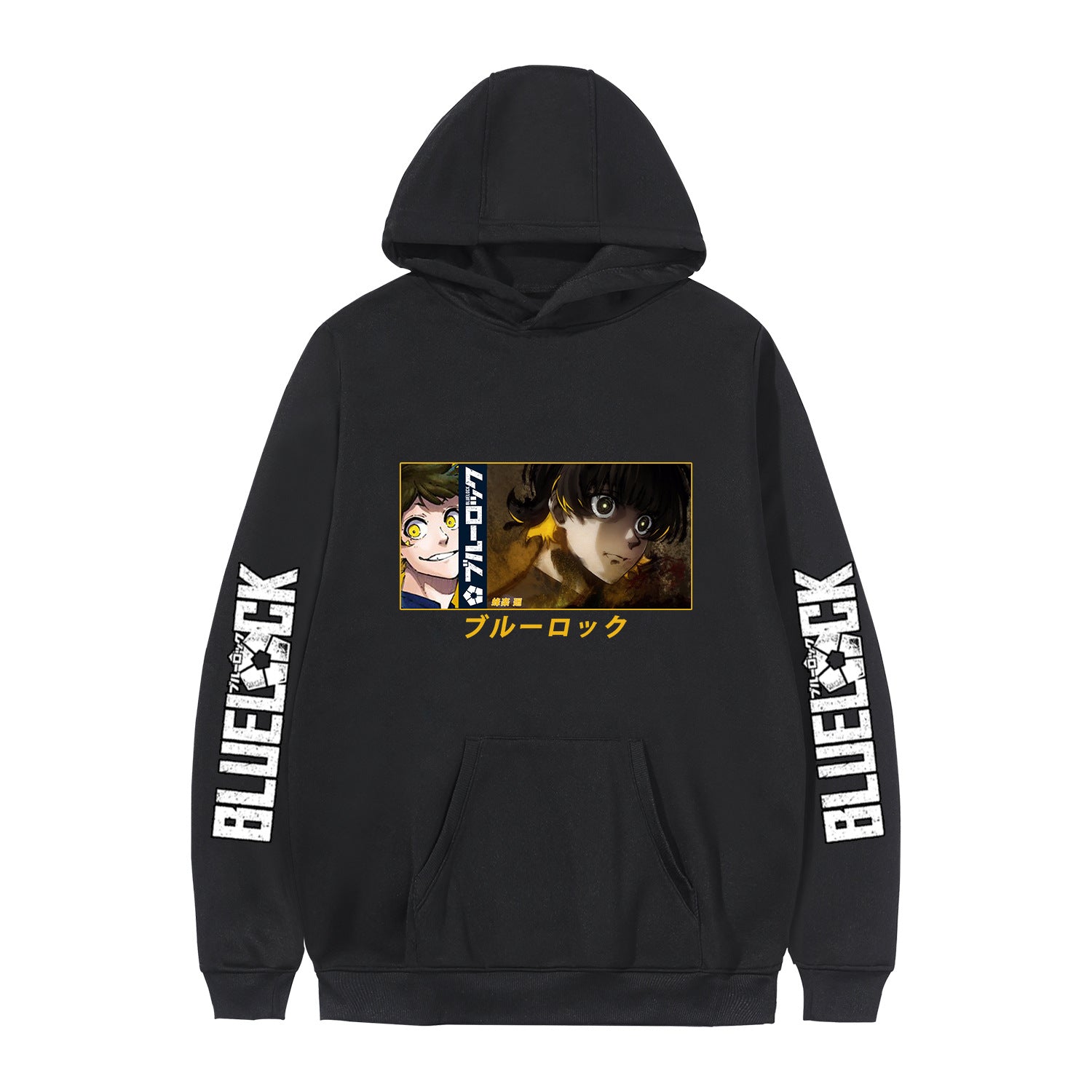 Casual Anime Pattern Print Pullover Hoodie