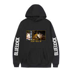Casual Anime Pattern Print Pullover Hoodie