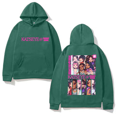 Y2K Style KPOP Manga Printed Hoodie
