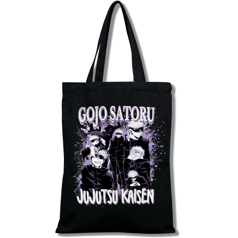 Casual Anime Printed Canvas Shoulder Bag