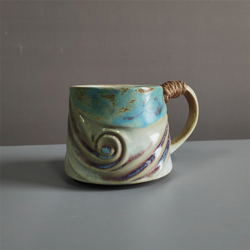 Retro Ceramic Irregular Pottery Mug