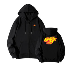 Unisex Kpop KnockOn Hooded Zipper Jacket