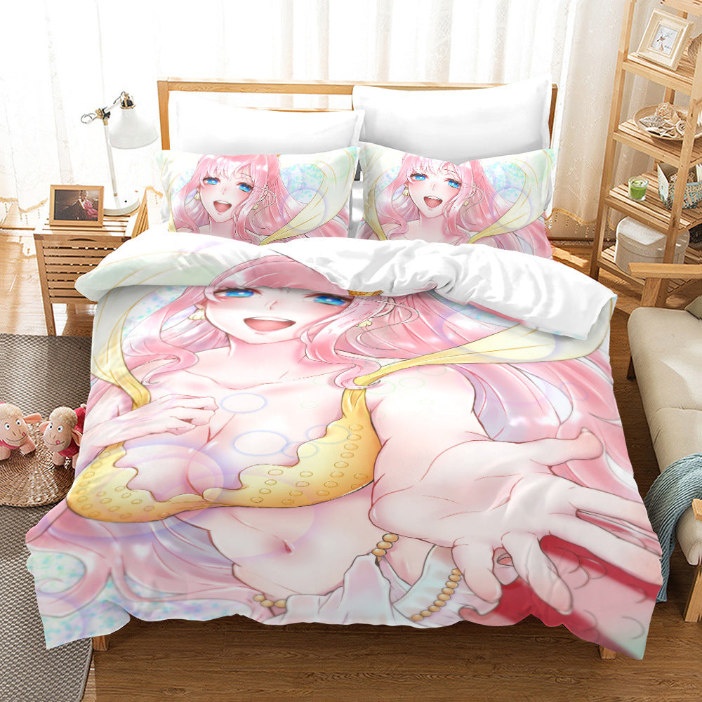 Robin Digital Print Three-piece Bedding Duvet Cover