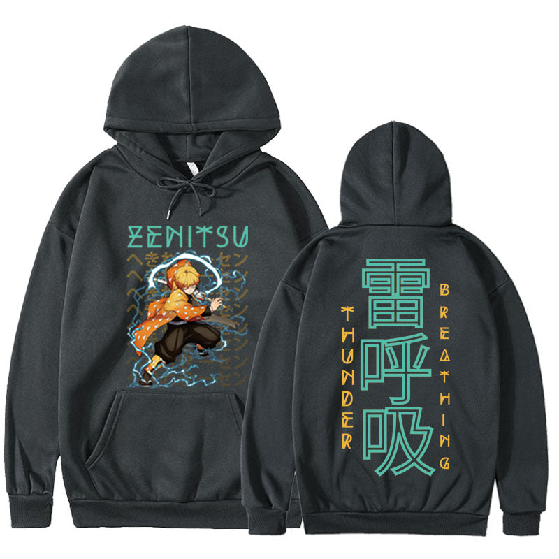 Unisex Anime Graphic Printed Casual Hoodie