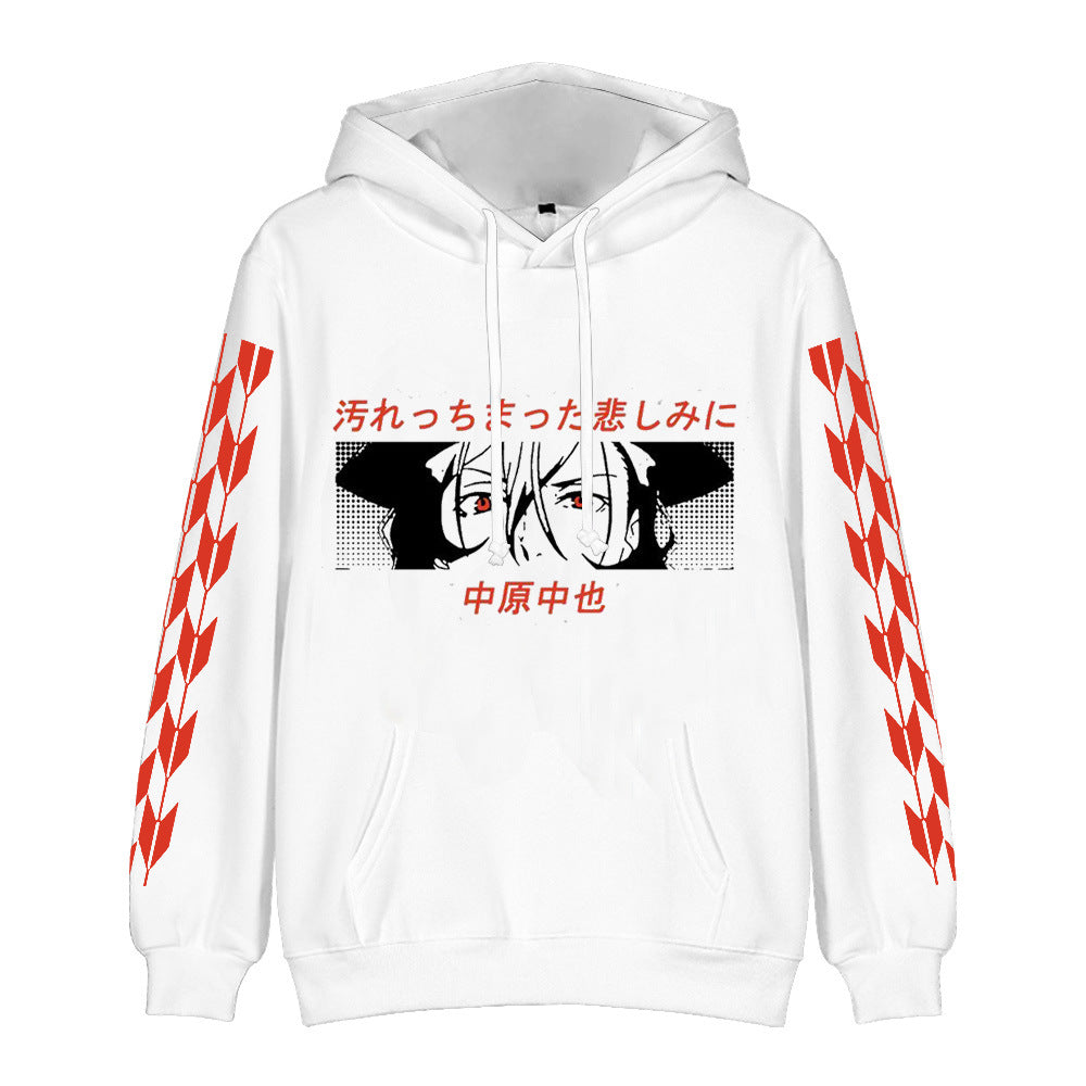 Chic Anime 3D Print Loose Cosplay Hoodie