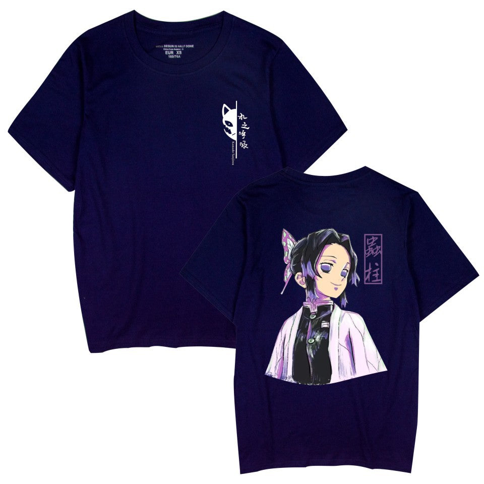 Unisex Anime Graphic Leisure Sports Short-sleeved T-shirt