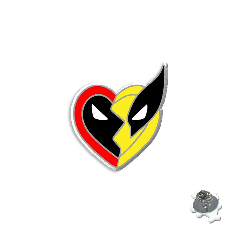 Deadpool and Wolverine Brooch Badge