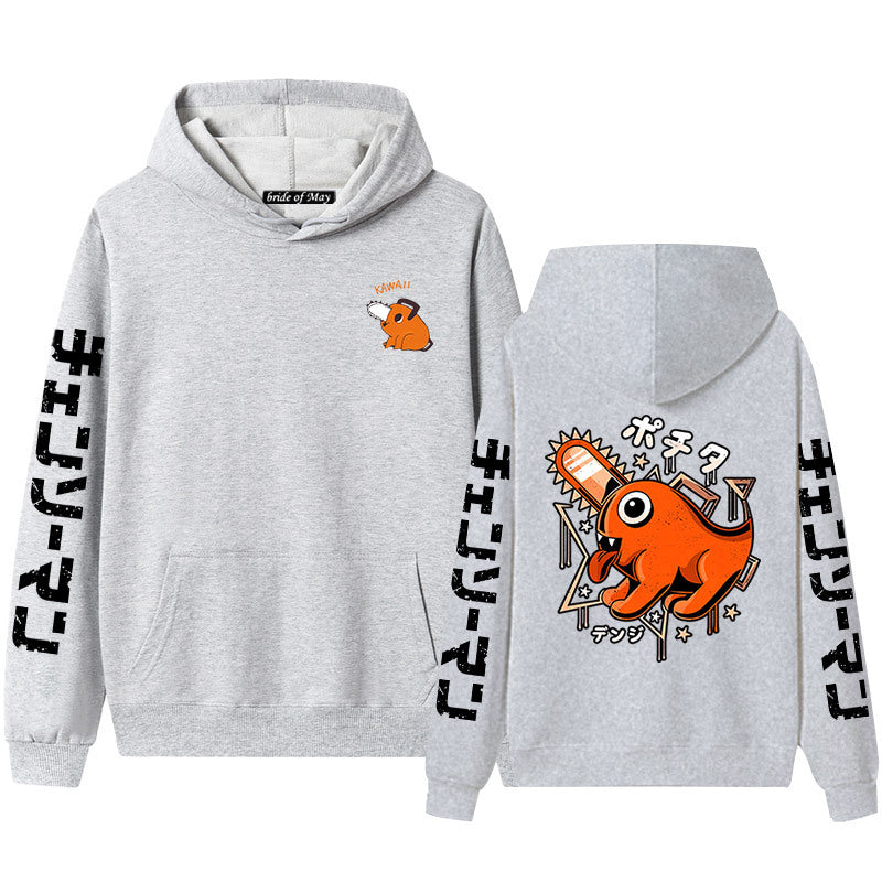 Unisex Pochita Anime Graphic Print Hoodie
