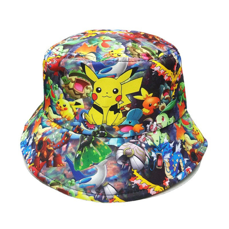 Casual Anime Printed Bucket Hat