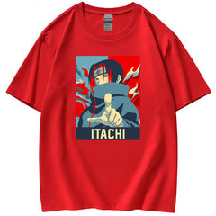 Casual Itachi Printed Round Neck Loose T-shirt