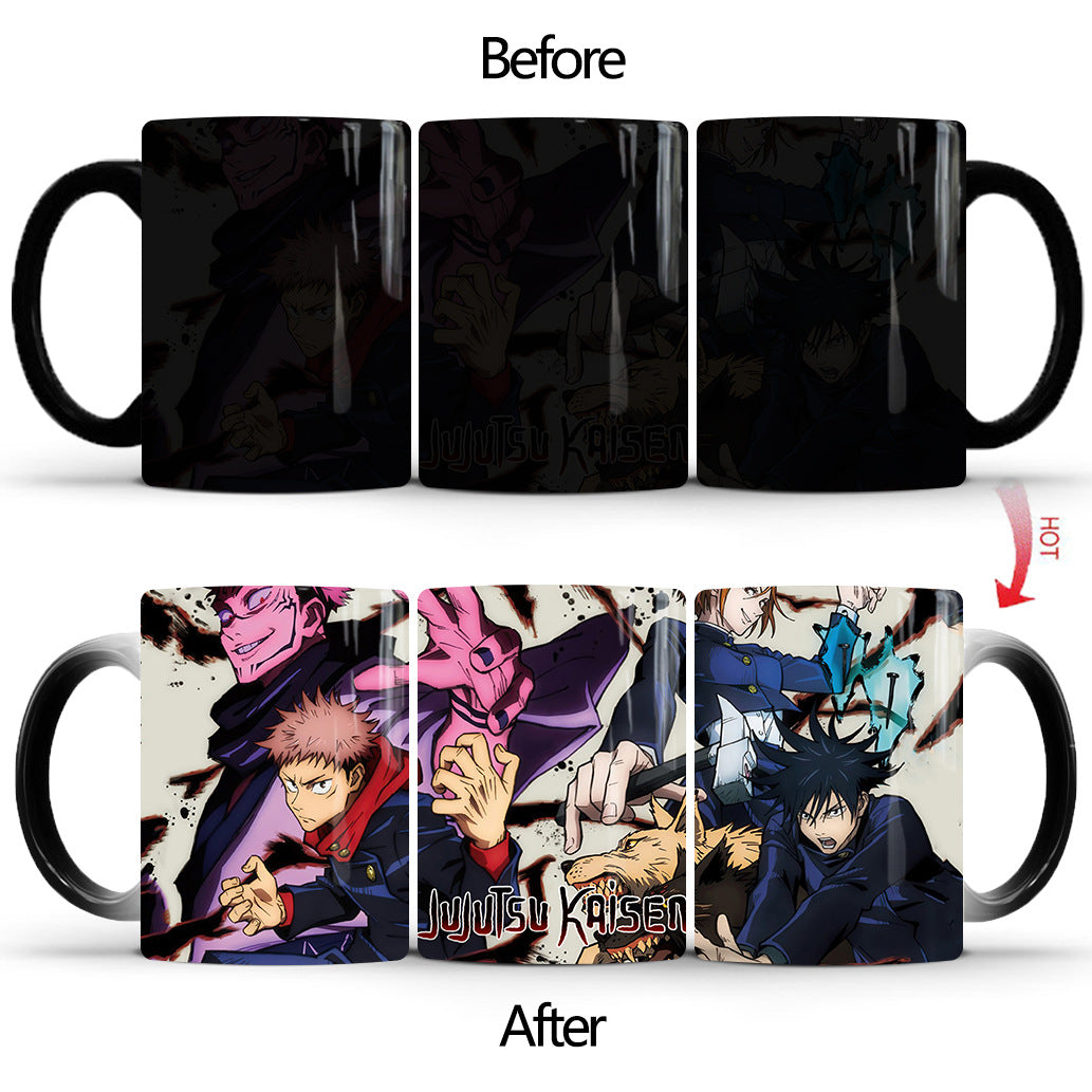 Heat-sensitive Anime Color-changing Ceramic Mug