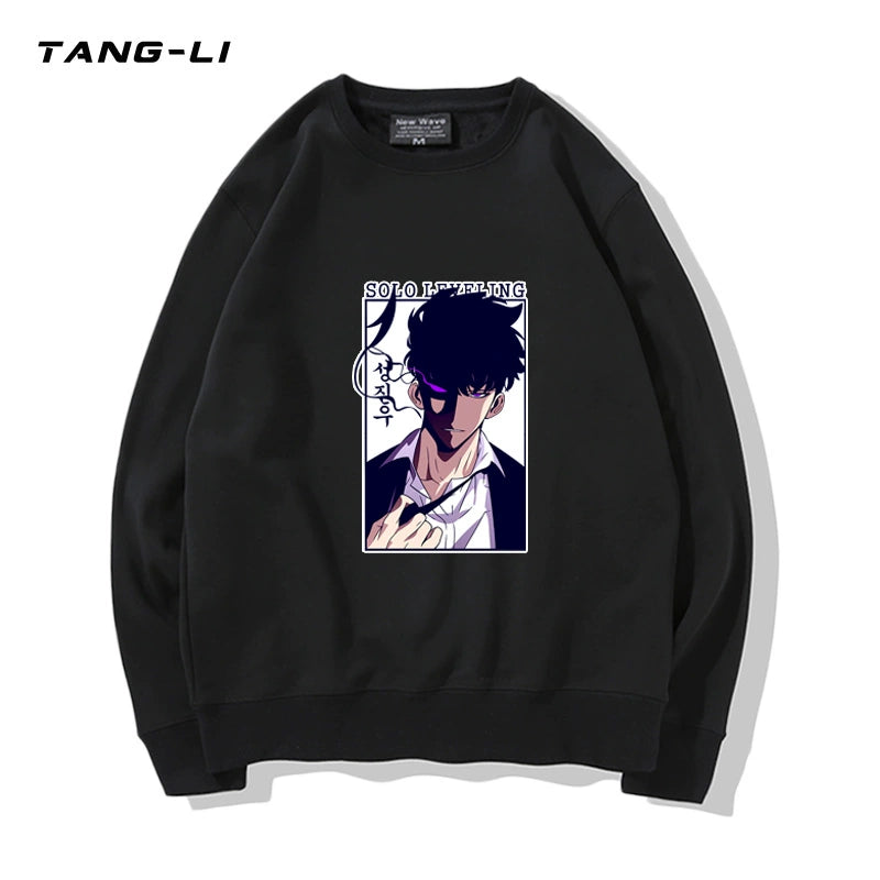 Men's Anime Logo Crew Neck Sweatshirt